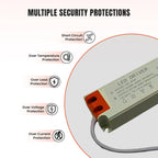 DCVOLTAGE IP20 36-50W Constant Current LED Driver, 300mA ~1062