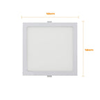 Square Recessed LED Panel Light – Slim Cool White 6000K Ceiling Light ~1220