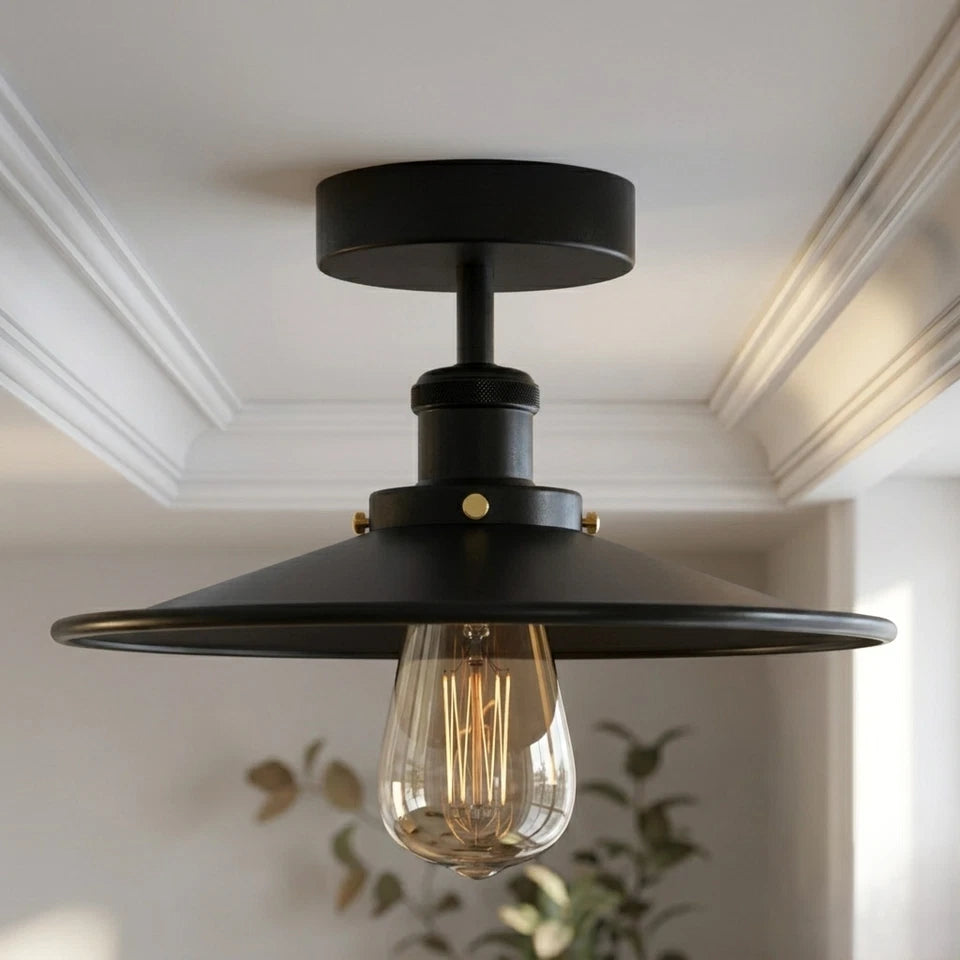 Modern Industrial E27 Ceiling Light Fitting – Vintage Metal ~1088