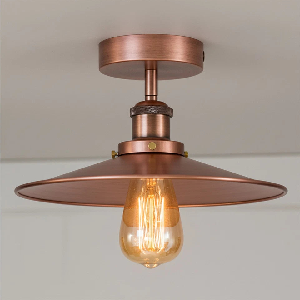 Modern Industrial E27 Ceiling Light Fitting – Vintage Metal ~1088