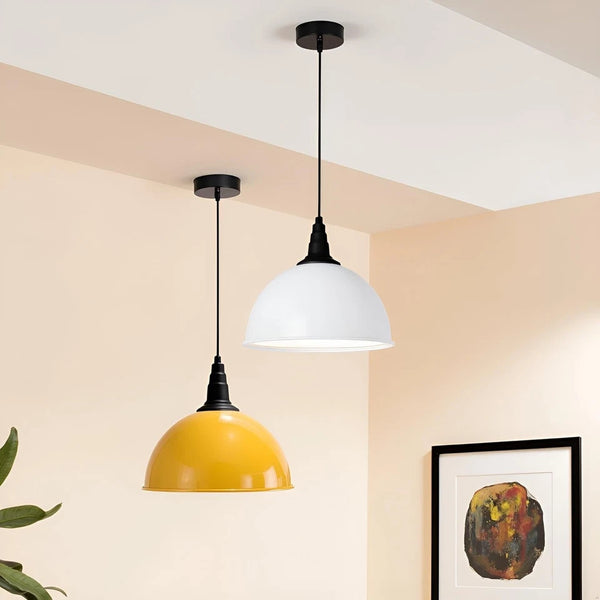 Vintage Industrial Pendant Light E27 Metal Shade ~1035