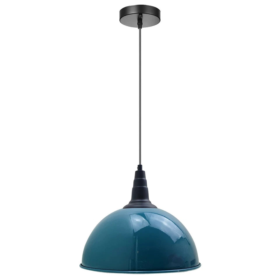Vintage Industrial Pendant Light E27 Metal Shade ~1035