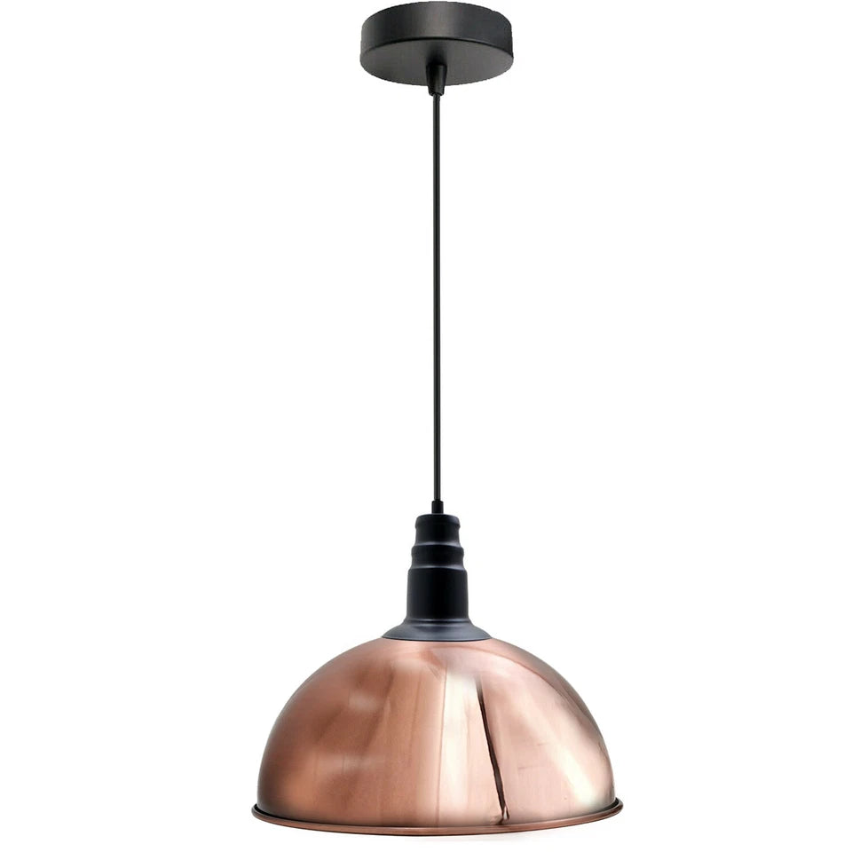 Vintage Industrial Pendant Light E27 Metal Shade ~1035
