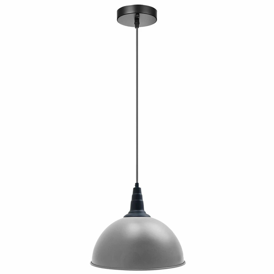 Vintage Industrial Pendant Light E27 Metal Shade ~1035