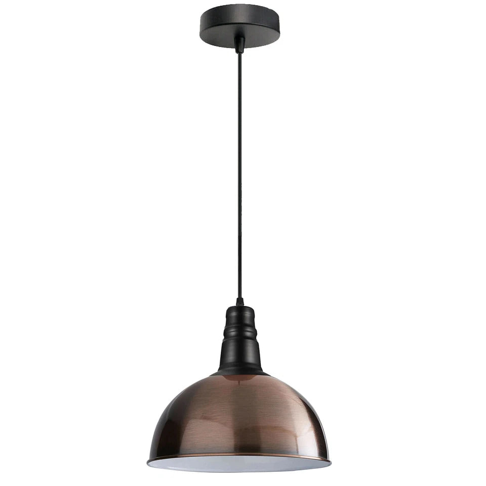 Vintage Industrial Pendant Light E27 Metal Shade ~1035