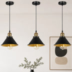 black industrial pendant lights three pack for kitchen lighting
