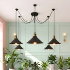 5 Light Spider Pendant Light – E27 Vintage Industrial Ceiling Light ~1089