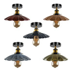 Industrial Flush Ceiling Light – E27 Metal Shade ~1174