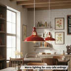 Vintage Metal Pendant Lampshade E27 Barn Shade Easy Fit ~1144