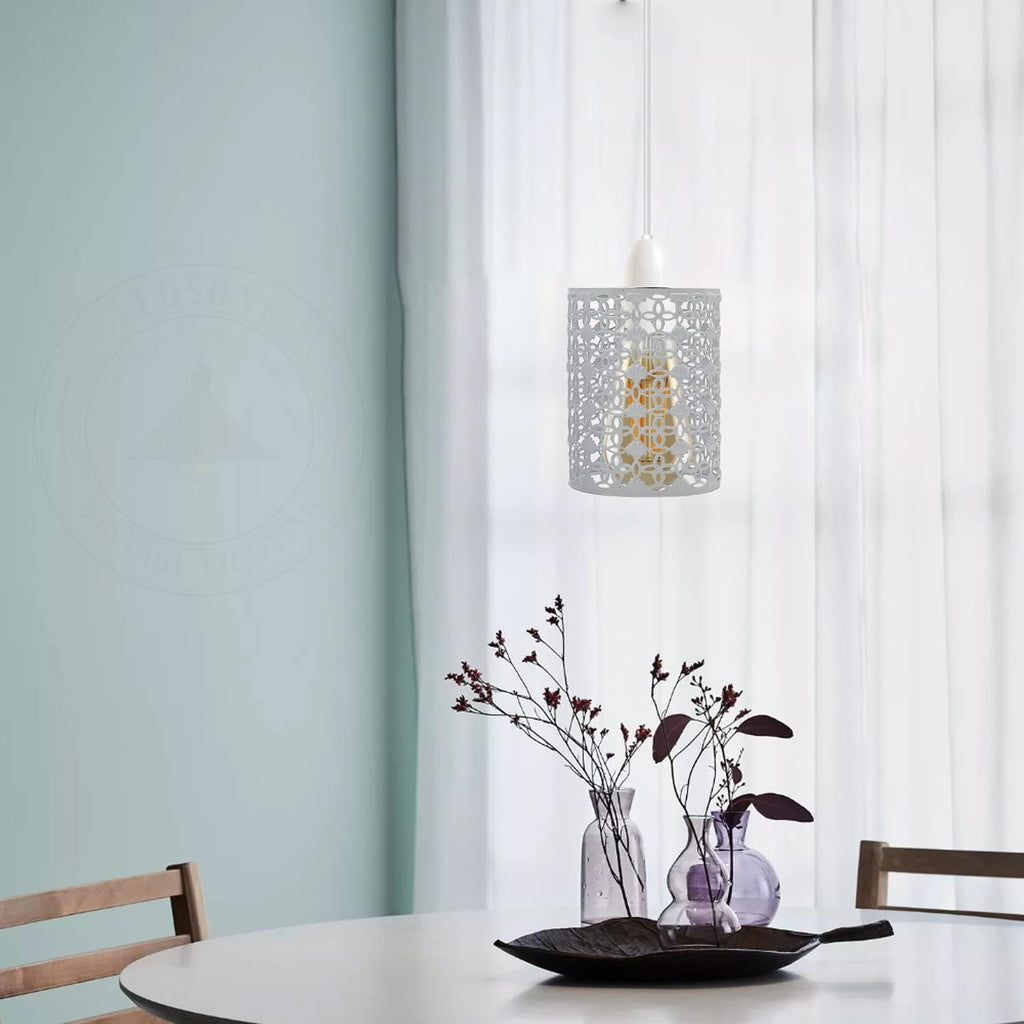 2-Pack DC Voltage Industrial Metal Bulb Guard | Drum Cage Lamp Shade ~1004