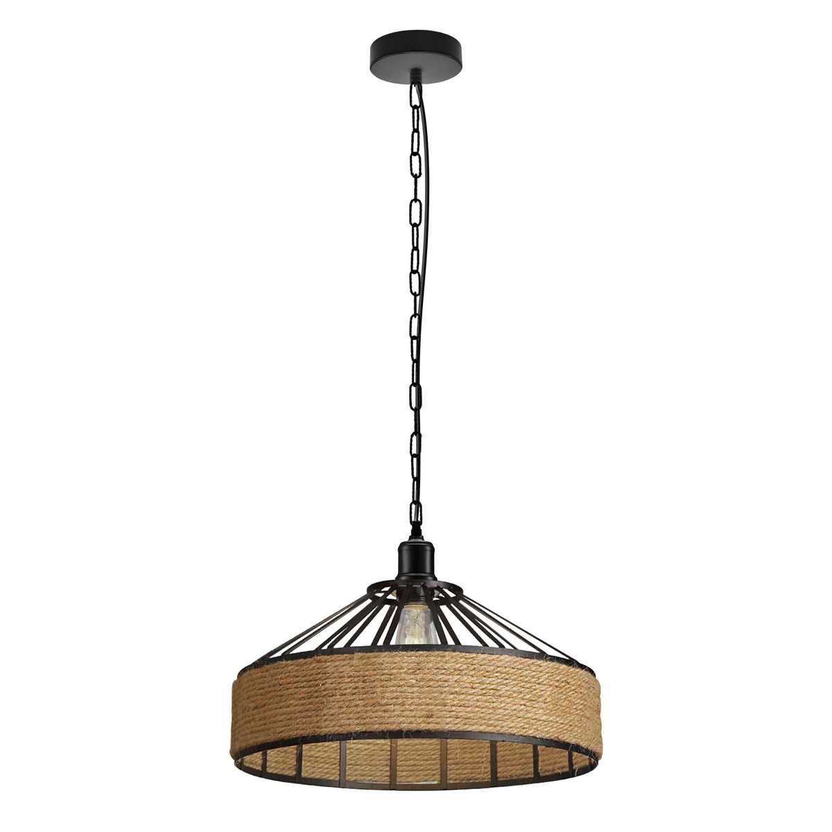 Hemp Rope Industrial Pendant Light ~1241