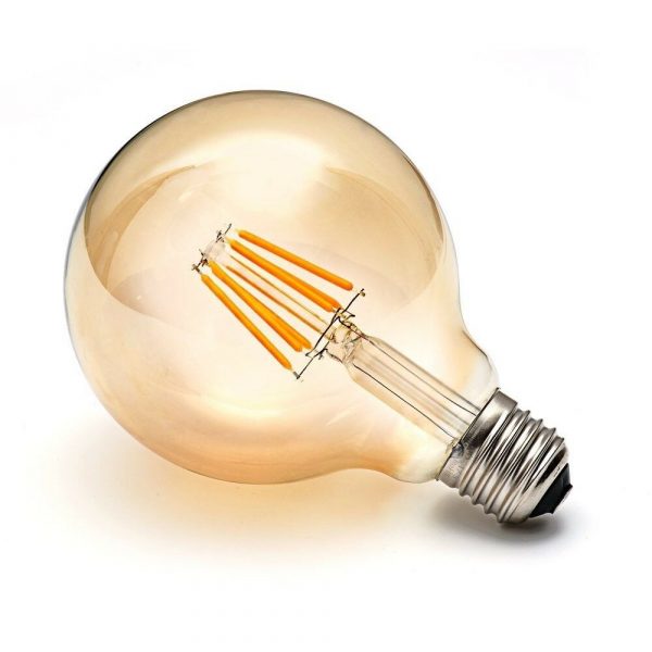 10-Pack G125 E27 8W Dimmable LED Bulbs Vintage Retro Globe Style