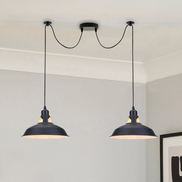Retro Industrial Spider Ceiling Light 1/2 Way Pendant Lamp E27 – 4945