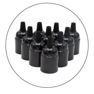 DC VOLTAGE 10 Pack Vintage Industrial Lamp Light Bulb Holder Bakelite Retro Edison ES E27 Fitting