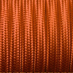 DC VOLTAGE 10m 0.75mm 2 core Round Vintage Braided Peach Fabric Covered Light Flex
