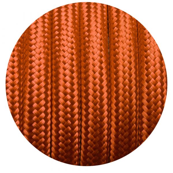 DC VOLTAGE 10m 0.75mm 2 core Round Vintage Braided Peach Fabric Covered Light Flex
