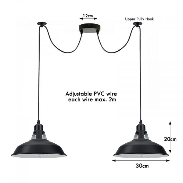 Retro Industrial Spider Ceiling Light 1/2 Way Pendant Lamp E27 – 4945