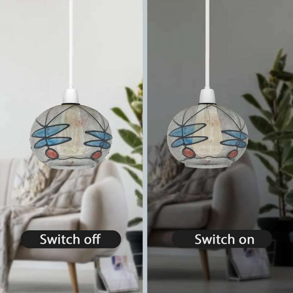 Tiffany style Ceiling Pendant Hanging Mediterranean Style lamp Decorative Light Shade