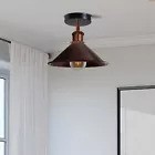 Semi Flush Mount Cone Shape Lamp Shade Lights