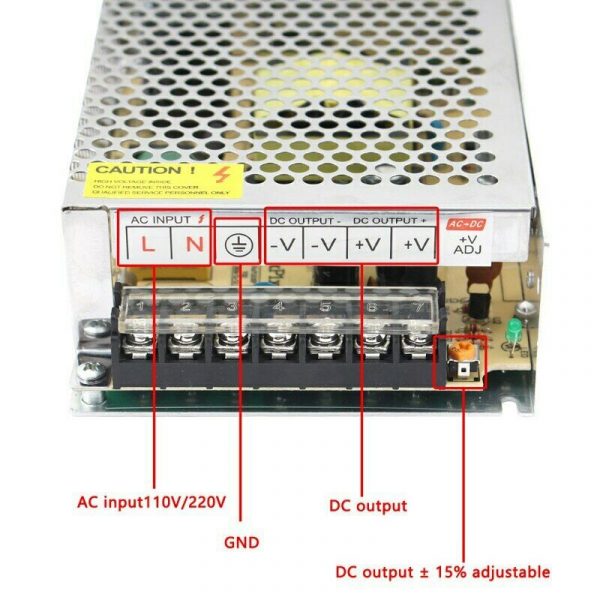 DC VOLTAGE IP20 LED Driver Power Supply Transformer 12V 8A Driver