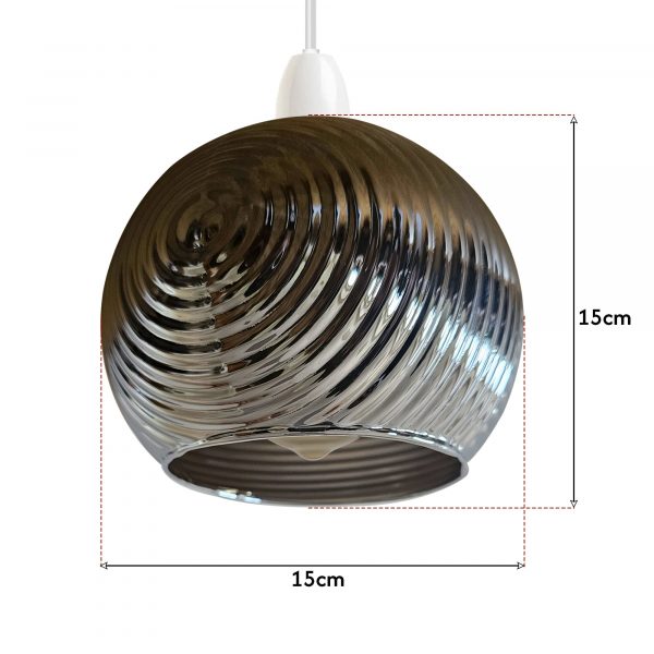 Floral Glass Pendant Light Easy Fit Modern Lamp Shade ~ 5501