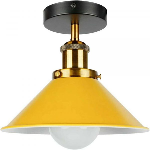 Semi Flush Mount Cone Shape Lamp Shade Lights