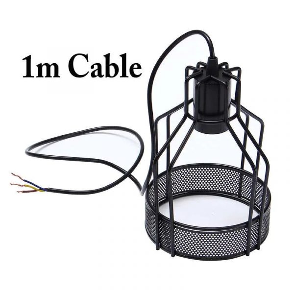 Modern Vintage Wire Frame Bird Cage Pendant Light ~3192
