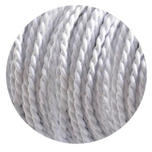 2 Core Twisted Electric Cable White color fabric 0.75mm