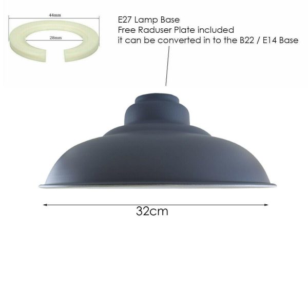 Easy Fit Metal Semmi Curvy Lamp Shades