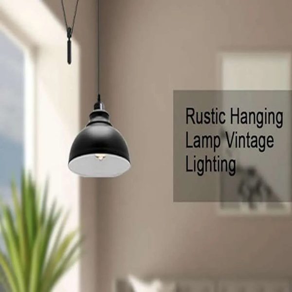 DC VOLTAGE Vintage Single Head Curvy Shade Pendant Light