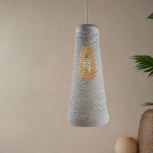 Wicker Vintage Rattan Lampshade E27 Barrel Light Shades