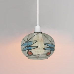Tiffany style Ceiling Pendant Hanging Mediterranean Style lamp Decorative Light Shade