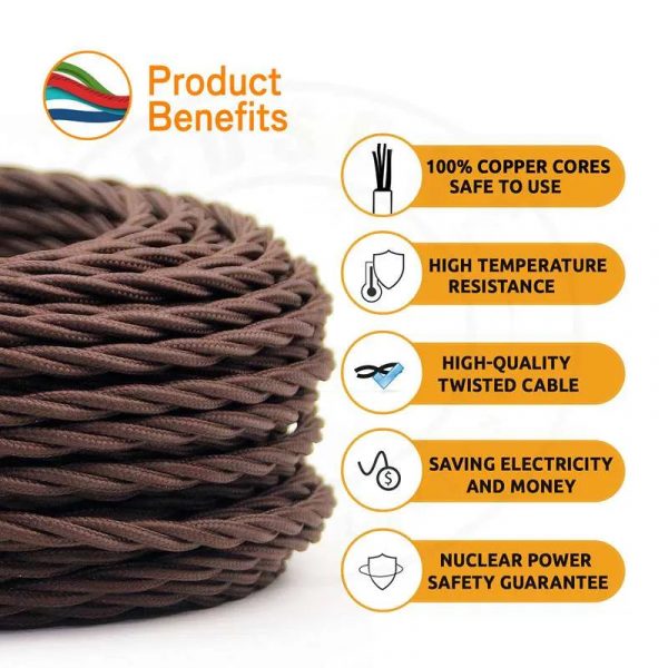 2 Core Lighting Cable Cord Electrical Wire