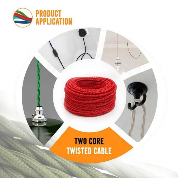 2 Core Lighting Cable Cord Electrical Wire