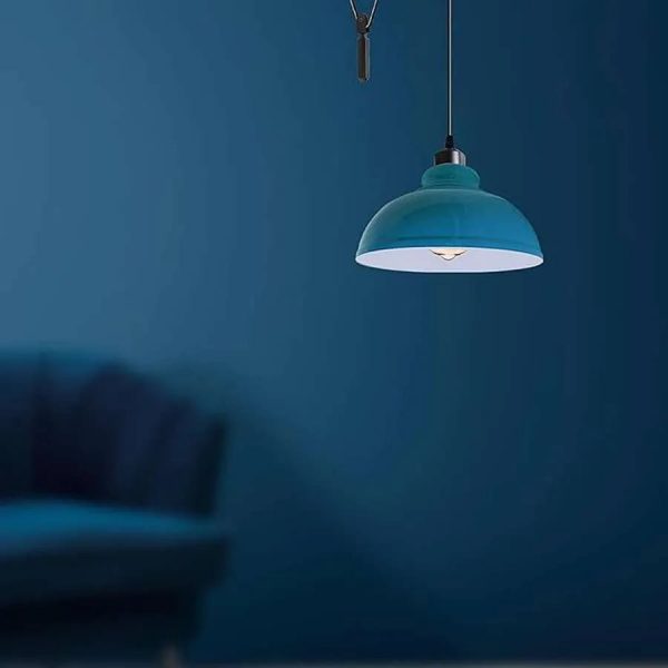 DC VOLTAGE Vintage Single Head Curvy Shade Pendant Light