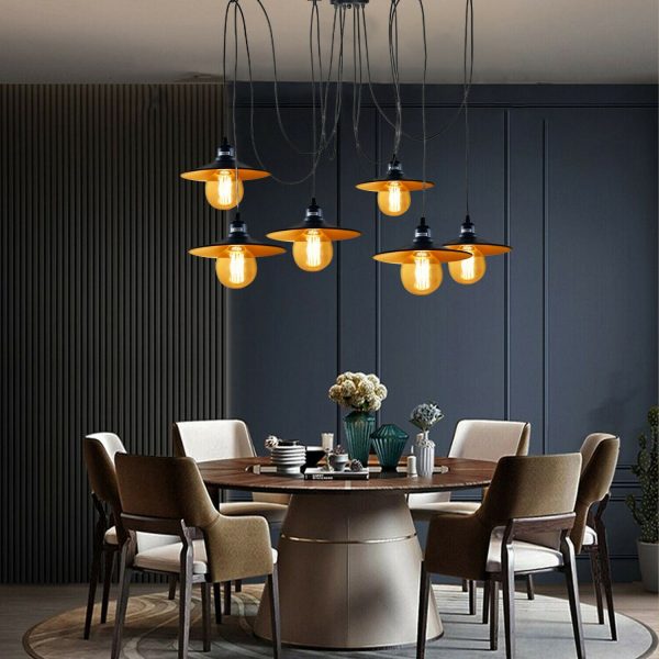 DC VOLTAGE Retro 5-Arm Pendant Light | Industrial | Vintage | Adjustable