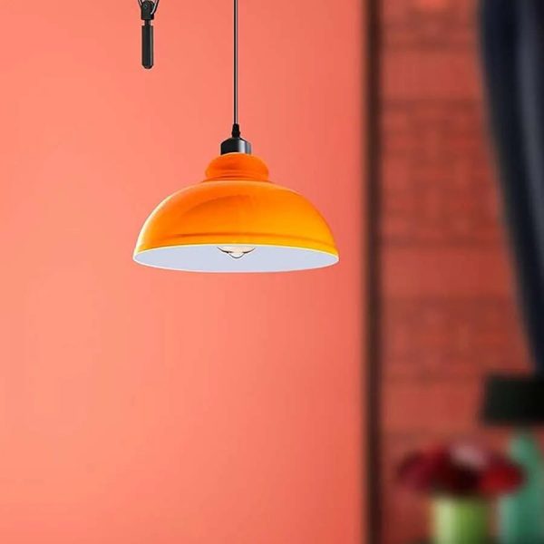 DC VOLTAGE Vintage Single Head Curvy Shade Pendant Light