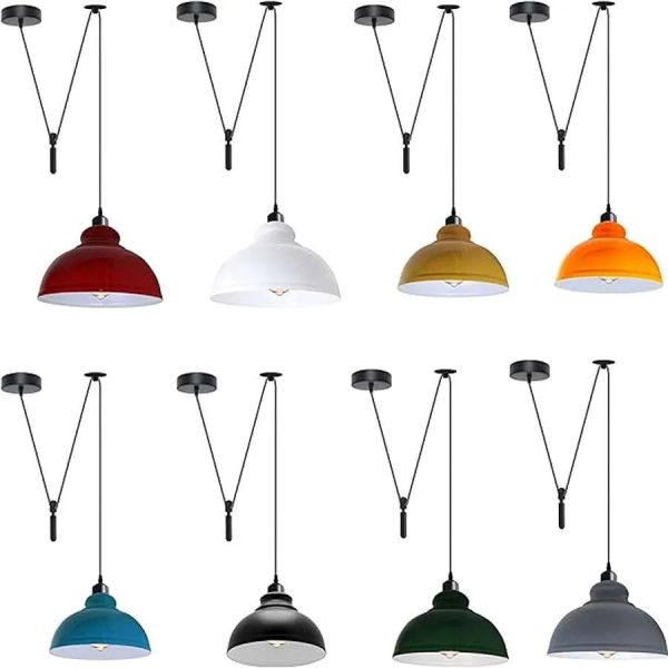 DC VOLTAGE Vintage Single Head Curvy Shade Pendant Light
