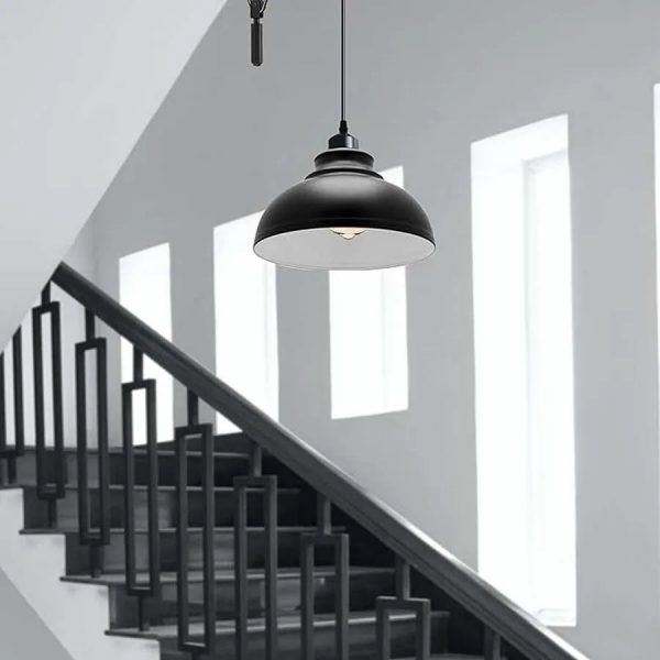 DC VOLTAGE Vintage Single Head Curvy Shade Pendant Light