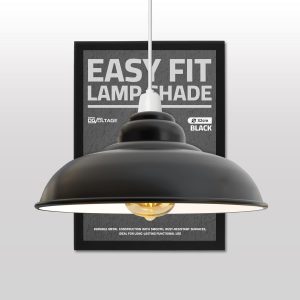 Easy Fit Metal Semmi Curvy Lamp Shades