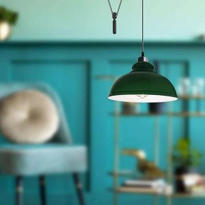 DC VOLTAGE Vintage Single Head Curvy Shade Pendant Light