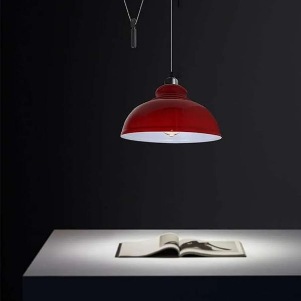 DC VOLTAGE Vintage Single Head Curvy Shade Pendant Light