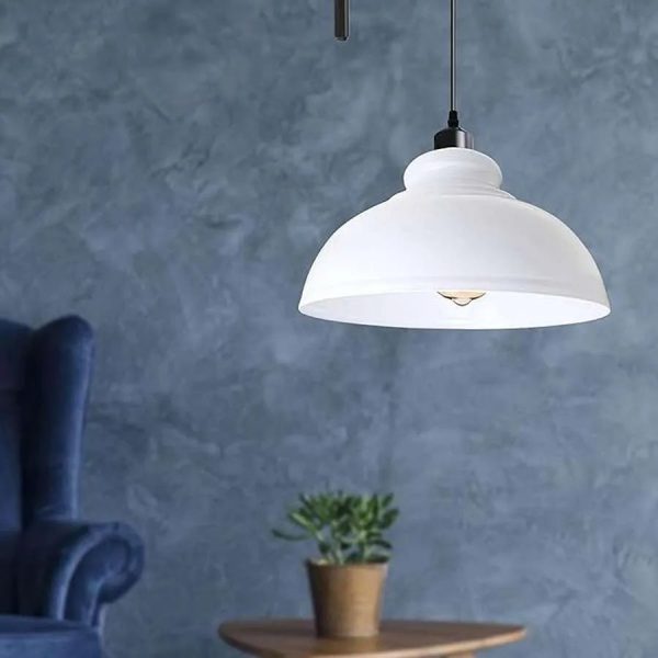 DC VOLTAGE Vintage Single Head Curvy Shade Pendant Light