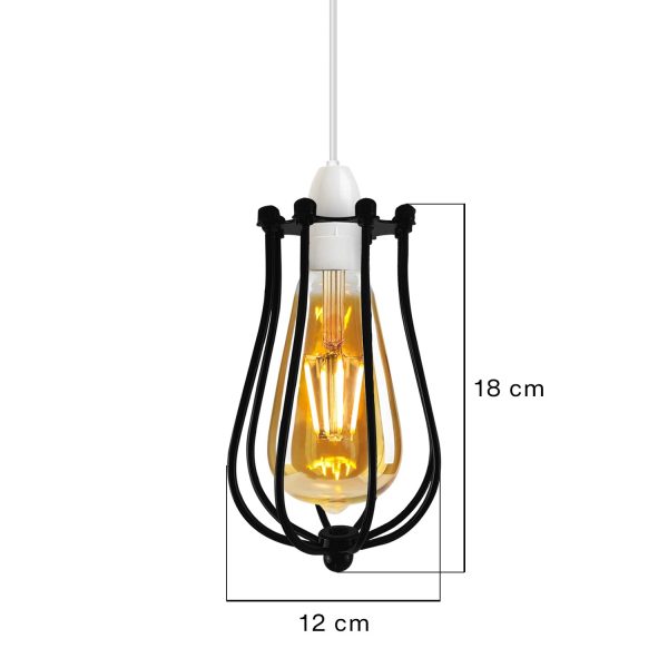 Metal Balloon Cage Shade Wall Easy Fit Hanging light ~2444