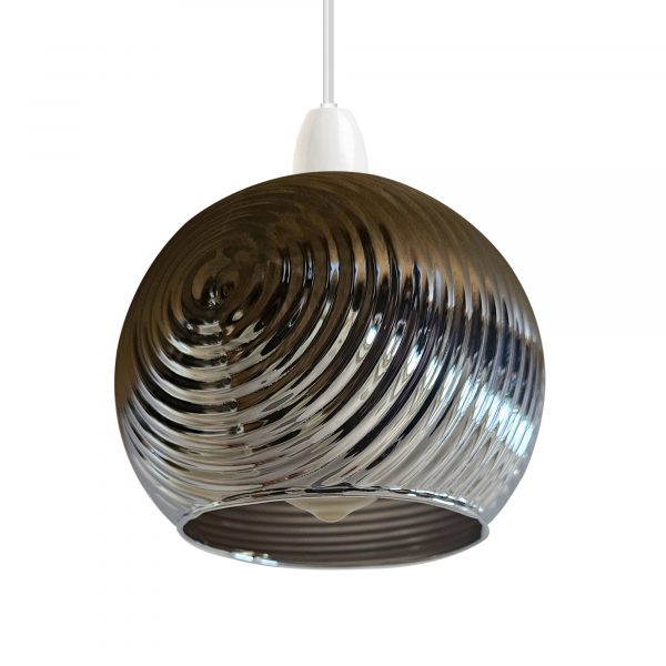 Floral Glass Pendant Light Easy Fit Modern Lamp Shade ~ 5501