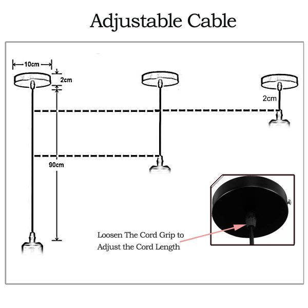 Black Retro Hemp Rope Barn Slot Metal Pendant Hanging Lights