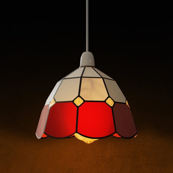Colored Glass Lamp Pendant Lighting Shades~4542