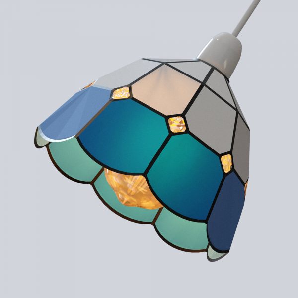 Colored Glass Lamp Pendant Lighting Shades~4542