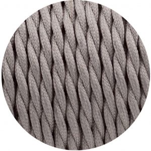 2 Core Twisted Electric Cable Grey color fabric 0.75mm