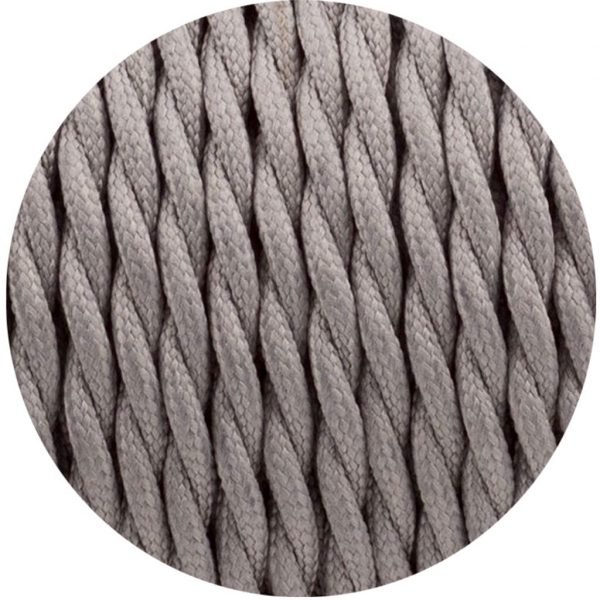 2 Core Twisted Electric Cable Grey color fabric 0.75mm